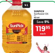 Sunpick Sunflower Oil-4Ltr Each