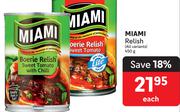 Miami Relish (All Variants)-450g Each