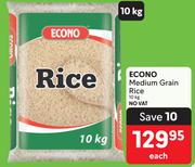  Econo Medium Grain Rice-10kg Each