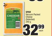 Spar Vacuum Packed Cheese (Selected)-240g Each