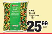 Spar Mixed Vegetables-1Kg Each