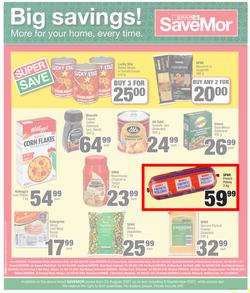 SPAR SAVEMOR EASTERN CAPE : Save Big (24 August - 5 September 2021) Valid in Alexandria, Dordrecht, Hogsback, Idutywa, Willowvale, Mooiplaas, Richmond, page 4