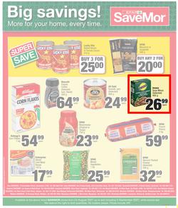 SPAR SAVEMOR EASTERN CAPE : Save Big (24 August - 5 September 2021) Valid in Alexandria, Dordrecht, Hogsback, Idutywa, Willowvale, Mooiplaas, Richmond, page 4