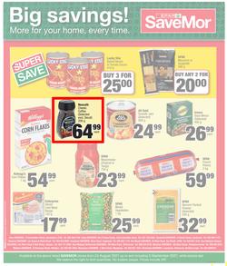 SPAR SAVEMOR EASTERN CAPE : Save Big (24 August - 5 September 2021) Valid in Alexandria, Dordrecht, Hogsback, Idutywa, Willowvale, Mooiplaas, Richmond, page 4