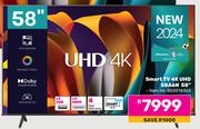 Hisense 58" Smart 4K UHD TV 58A6N