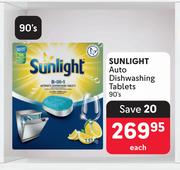 Sunlight Auto Dishwashing Tablets-90's Each