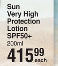 Cetaphil Sun Very High Protection Lotion SPF50+-200ml Each