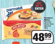 Parmalat Or Melrose Processed Cheese Slices Assorted-400g Per Pack