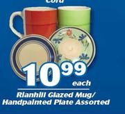 Rianhill Glazed Mug/Handpainted Plate-Each