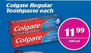 Colgate Regular Toothpaste-100ml Each