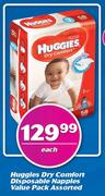 Huggies Dry Comfort Disposable Nappies Value Pack-Each