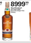 The Glenlivet 25 Year Old Speyside Single Malt Whisky-Each