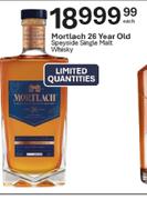 Mortlach 26 Year Old Speyside Single Malt Whisky-Each