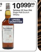 Tatisker 25 Year Old Single Malt Scotch Whisky-Each
