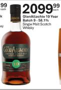  Glenallachio 10 Year Batch 9-58.1% Single Malt Scotch Whisky-Each