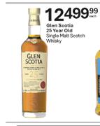 Glen Scotia 25 Year Old Single Malt Scotch Whisky-Each