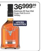 Dalmore 25 Year Old Single Malt Scotch Whisky-Each
