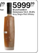 Bruichladdich Octomore 14.3-61.4% Islay Single Malt Whisky-Each