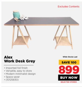 Alex Work Desk Grey