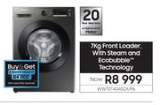 Samsung 7Kg Front Loader With Steam & Eco Bubble Technology WW70T4040CX/FA