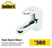 Builders Style Basin Mixer