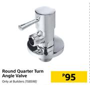 Round Quarter Turn Angle Valve