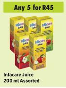 Infacare Juice Assorted-For 5 x 200ml