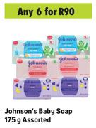 Johnson's Baby Soap Assorted-For 6 x 175g