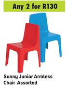 Sunny Junior Armless Chair Assorted-For 2