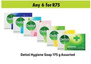 Dettol Hygiene Soap Assorted-For 6 x 175g