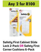 Safety First Cabinet Slide Lock 2 Pack Or Safety First Corner Cushions 6 Pack-For 2