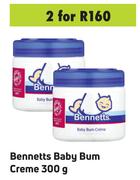 Bennetts Baby Bum Creme-For 2 x 300g