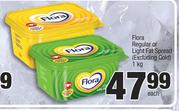 Flora Regular Or Light Fat Spread (Excluding Gold)-1kg Each 