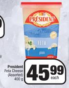 President Feta Cheese Assorted-400g Each