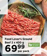 Food Lover's Ground Beef-2 x 400g Per Pack