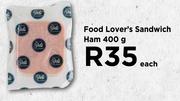 Food Lover's Snadwich Ham-400g Each