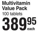 Centrum Multivitamin Value Pack-100 Tablets Each
