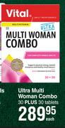 Vital Ultra Multi Woman Combo-30 Plus 30 Tablets