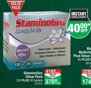 Stamino Gro Value Pack-120 + 30 Tablets Per Pack