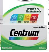 Centrum Multivitamin-30 Tablets Each