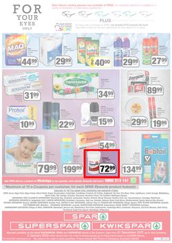 SPAR, SUPERSPAR & KWIKSPAR EASTERN CAPE (21 December 2021 - 2 January 2022) Valid In Spar: Acres, Cradock, Fleet, Superspar: Port Elizabeth, East London, Knysna, Kwikspar: Abbotsford, Butterworth, page 4
