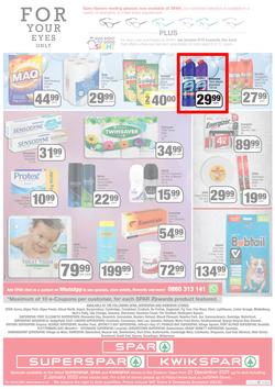SPAR, SUPERSPAR & KWIKSPAR EASTERN CAPE (21 December 2021 - 2 January 2022) Valid In Spar: Acres, Cradock, Fleet, Superspar: Port Elizabeth, East London, Knysna, Kwikspar: Abbotsford, Butterworth, page 4