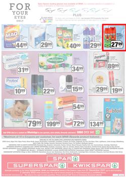 SPAR, SUPERSPAR & KWIKSPAR EASTERN CAPE (21 December 2021 - 2 January 2022) Valid In Spar: Acres, Cradock, Fleet, Superspar: Port Elizabeth, East London, Knysna, Kwikspar: Abbotsford, Butterworth, page 4