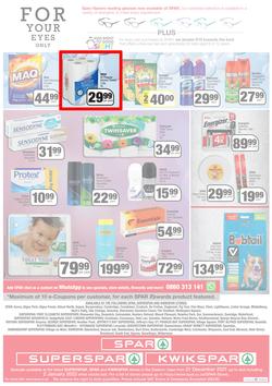 SPAR, SUPERSPAR & KWIKSPAR EASTERN CAPE (21 December 2021 - 2 January 2022) Valid In Spar: Acres, Cradock, Fleet, Superspar: Port Elizabeth, East London, Knysna, Kwikspar: Abbotsford, Butterworth, page 4