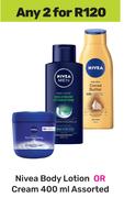 Nivea Body Lotion Or Cream Assorted-For Any 2 x 400mlNivea