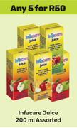 Infracare Juice Assorted-For Any 5 x 200ml