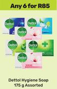 Dettol Hygienic Soap Assorted-For Any 6 x 175g