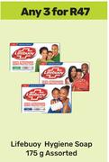 Lifebuoy Hygiene Soap Assorted-For Any 3 x 175g