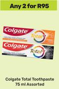 Colgate Total Toothpaste Assorted-For Any 2 x 75ml