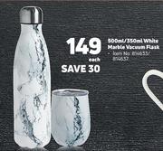 500ml/350ml White Marble Vacuum Flask-Each